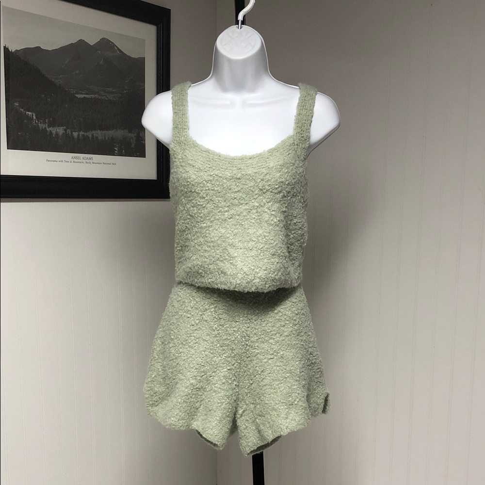 Women’s Abercrombie & Fitch Textured Knit Cropped Top & Shorts Set Size S